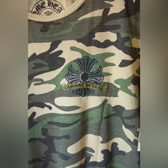 CHROME HEARTS VINTAGE CAMO TEE T SHIRT SINGLE STITCH XL - Picture 3 of 8